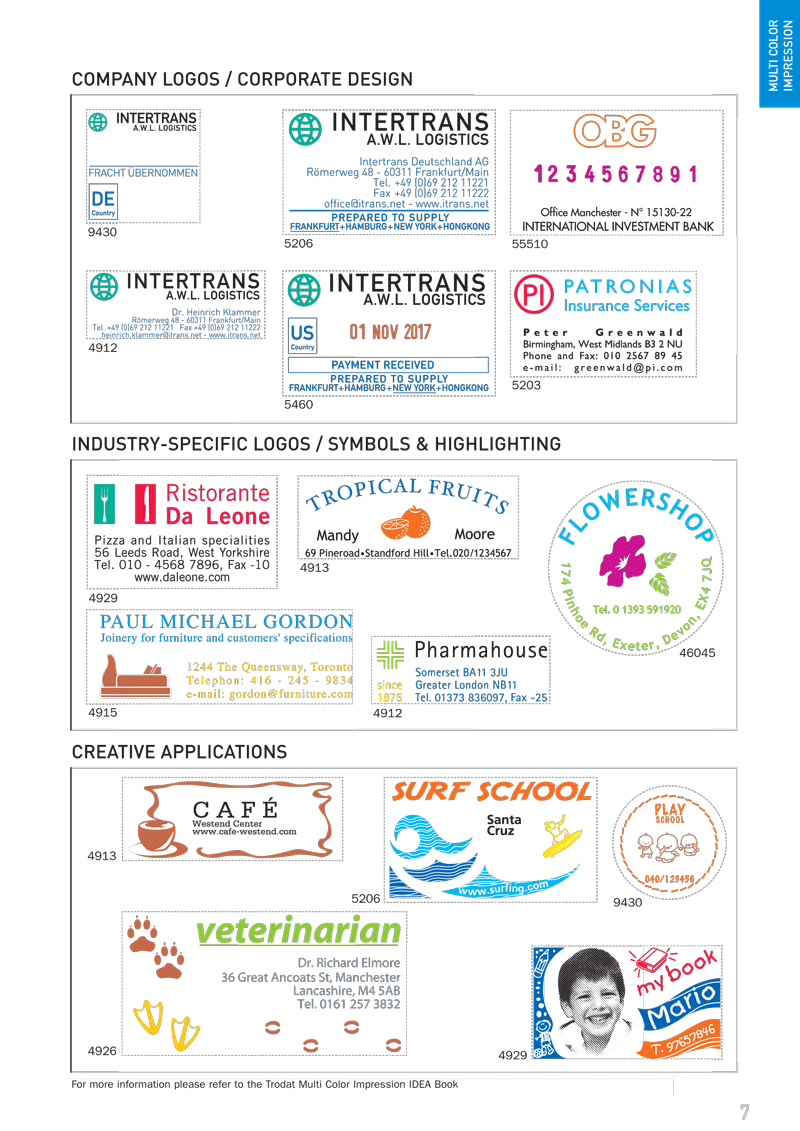 ساخت مهر چند رنگ