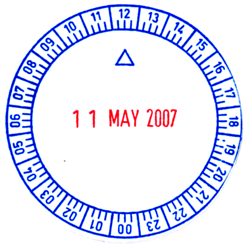 مهر ساعت زن